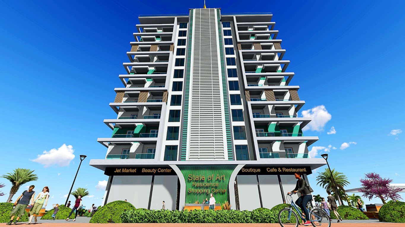 New luxury apartments in Mahmutlar