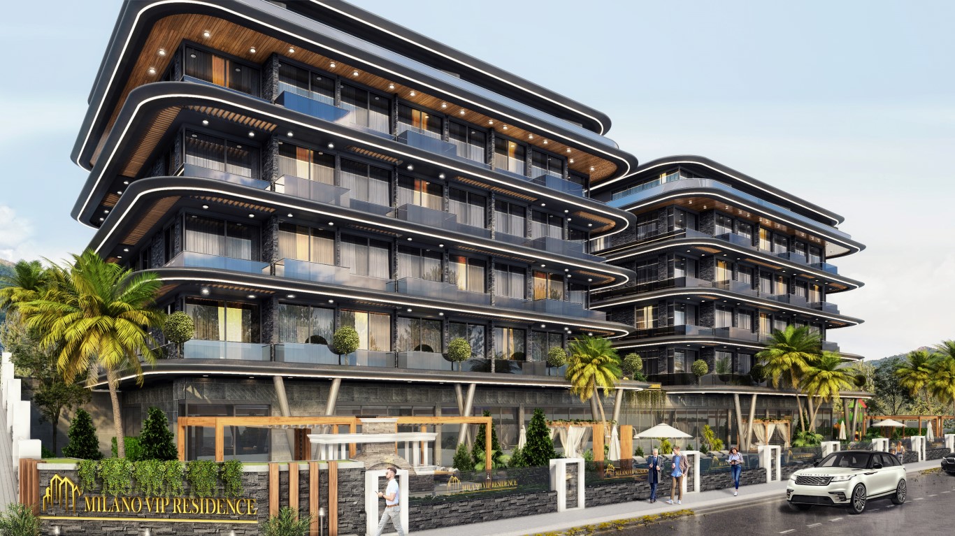 New beautiful residence in the center of Alanya