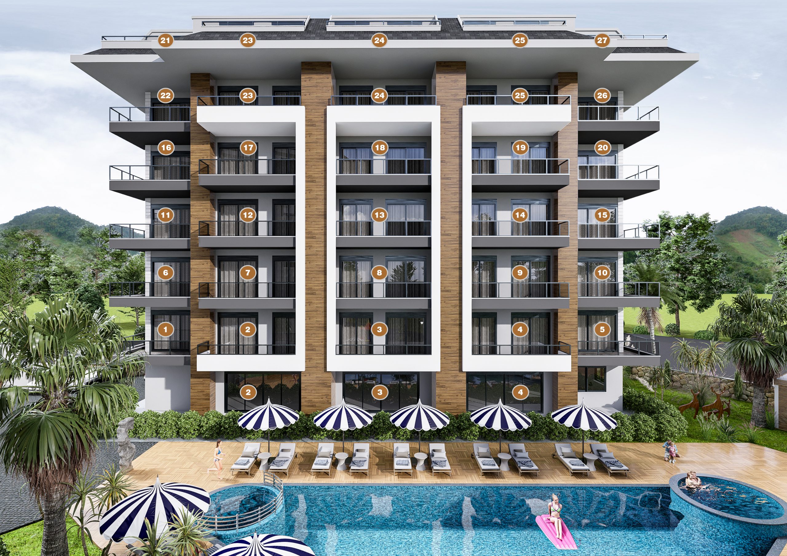 New beautiful apartments in Tosmur