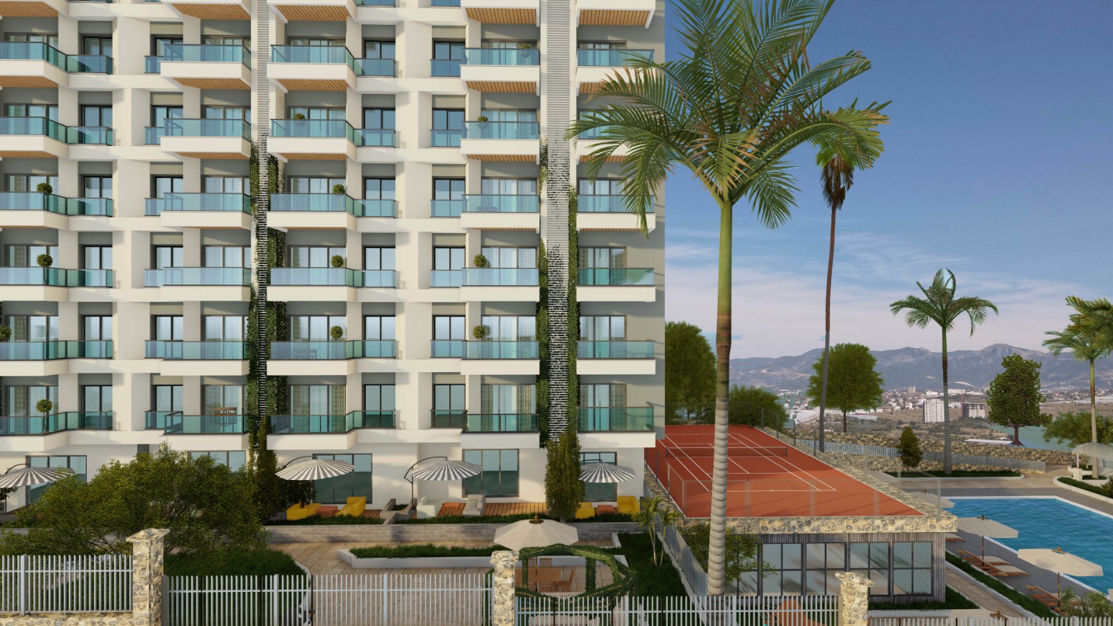 New beautiful apartments in Mahmutlar