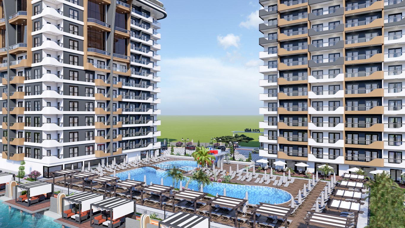 Beautiful apartments in Mahmutlar